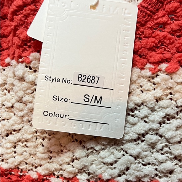 Miracle Striped Hooded Sweater in coral - Picture 3 of 4